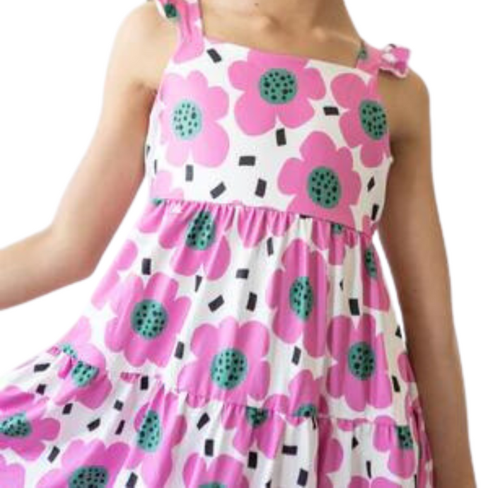Retro Bloom Maxi Dress