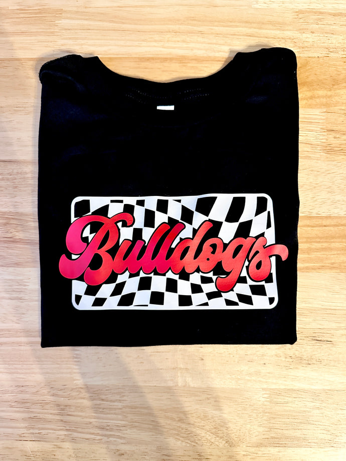 Bulldogs Checkerboard Longsleeve Tee