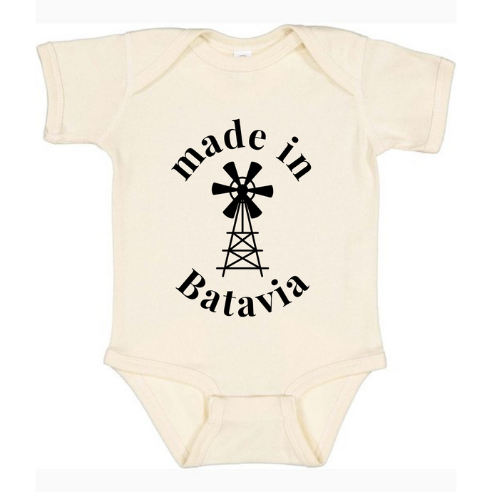 Made In Batavia Onesie