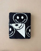 Load image into Gallery viewer, Smiley Fuzzy Blanket | Black
