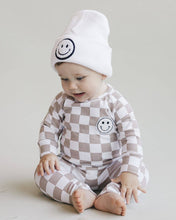 Load image into Gallery viewer, Checkered Smiley Lounge Set | Latte
