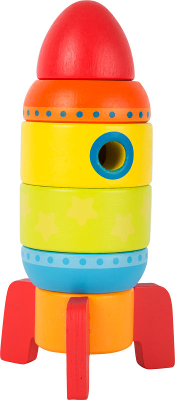 Small Foot Colorful Stacking Rocket